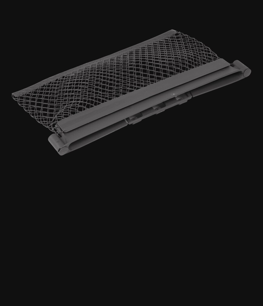 A small items bag isolated on a black background.