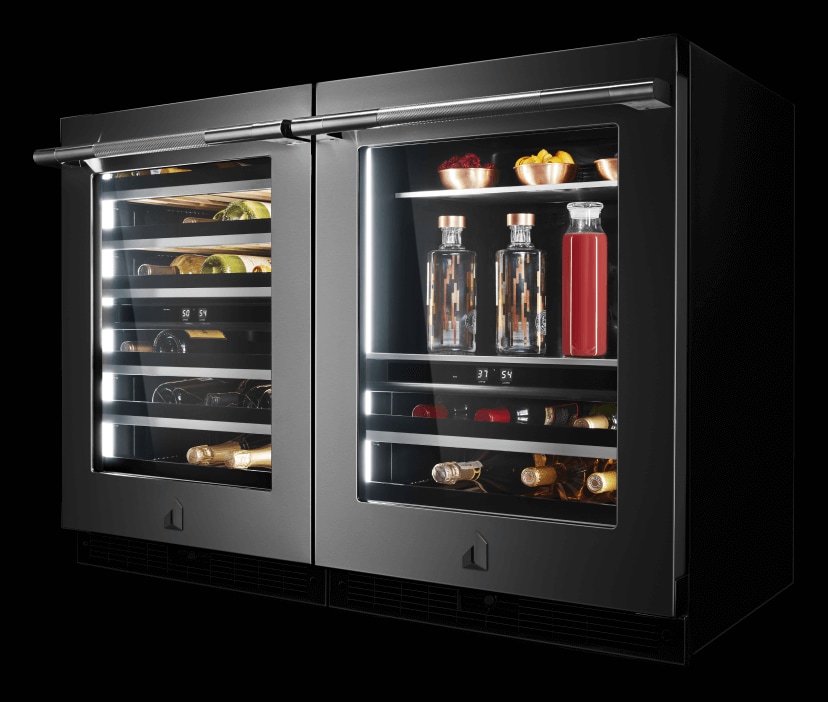 A collection of JennAir® wine refrigerators.