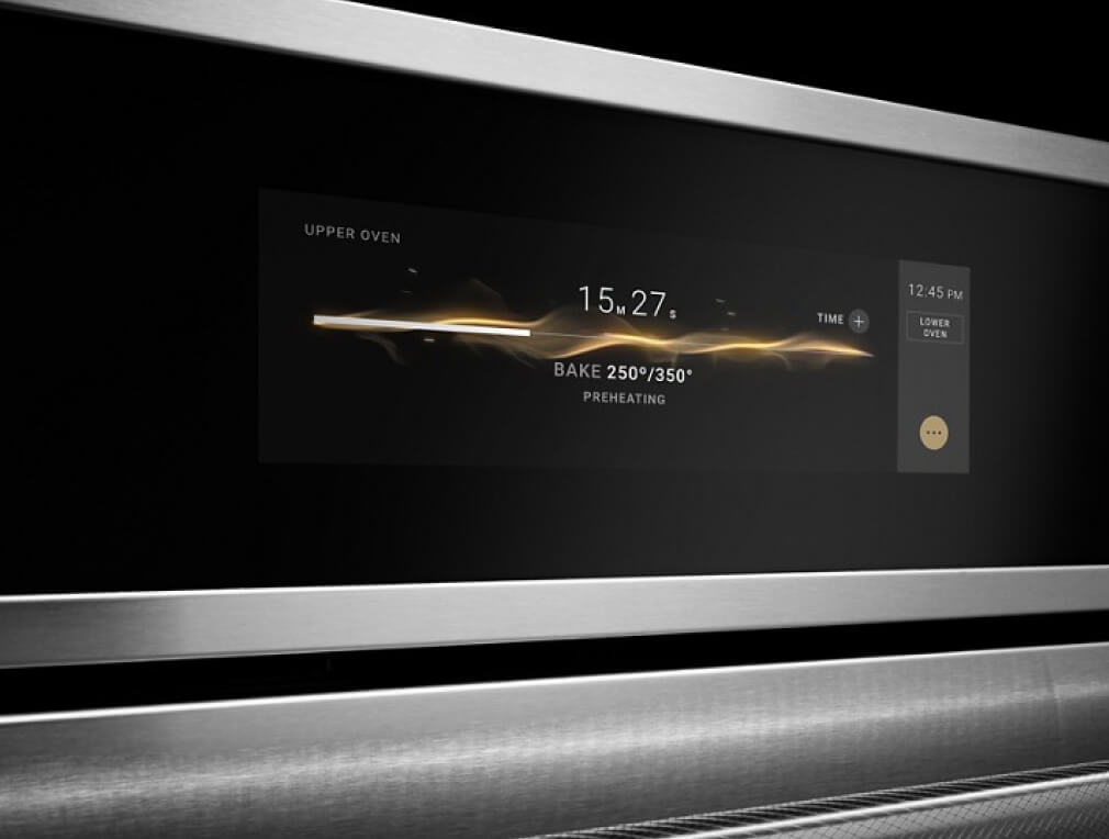 A smart wall oven with assisted cooking capabilities.