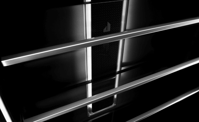 The Daring Obsidian Interior of a JennAir Refrigerator.