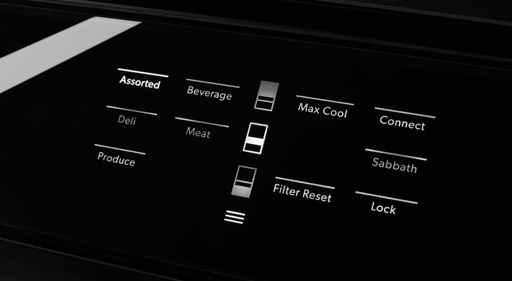 Refrigerator control panel Refrigerator control panel