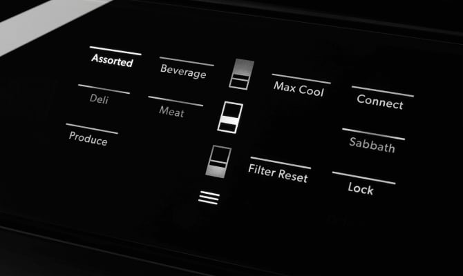 Refrigerator control panel