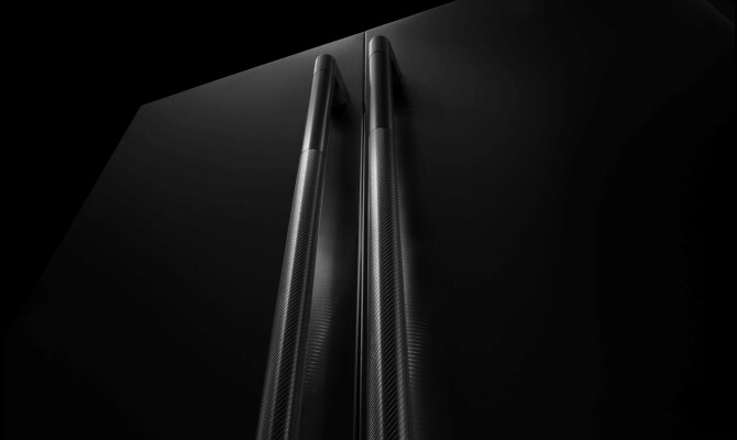 Close-up of JennAir® refrigerator doors