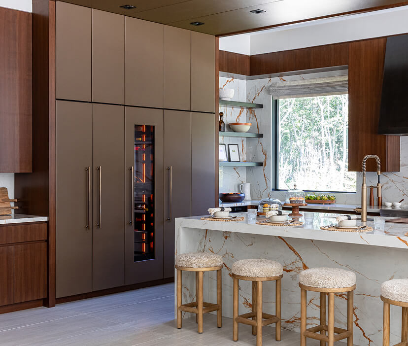 A luxury kitchen outfitted with JennAir® appliances