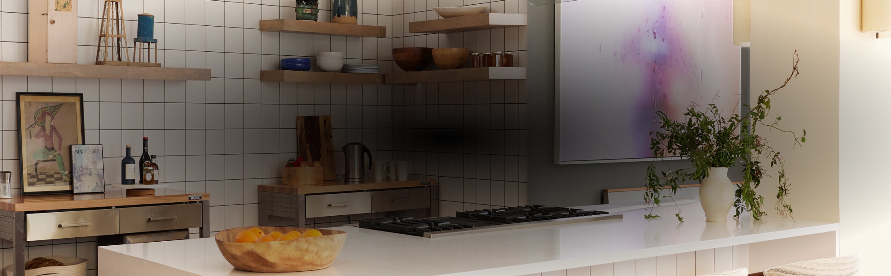 An urban loft kitchen, photography by David. A Land.