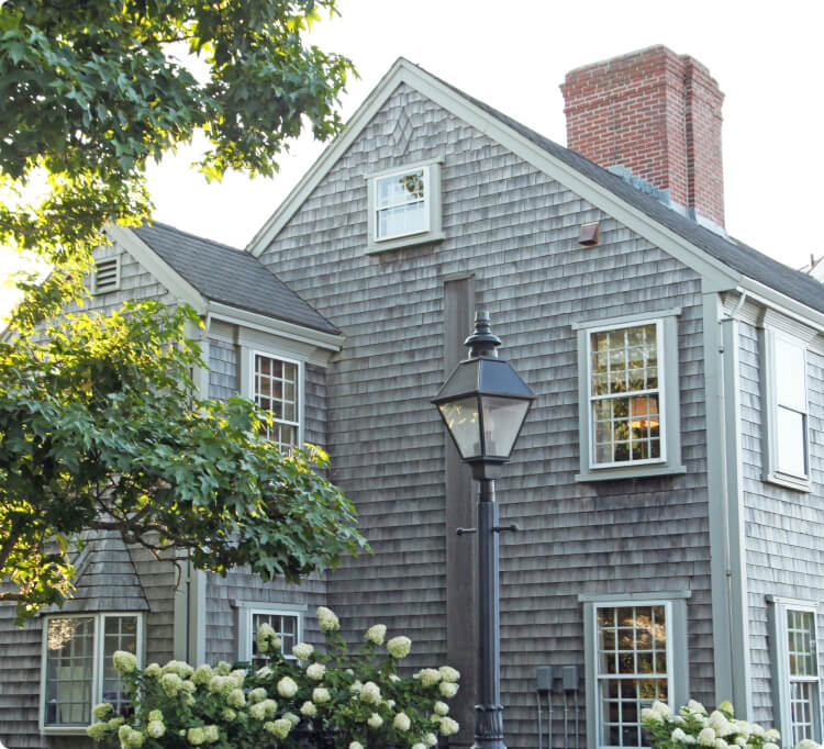 The exterior of Ten Easy in Nantucket. 