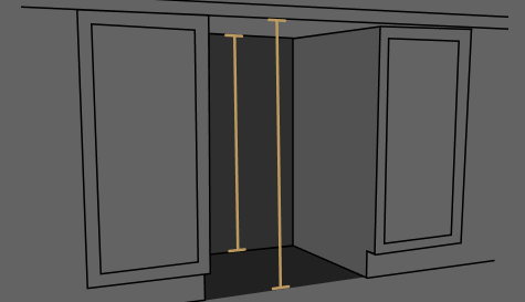 Height of a dishwasher cutout