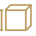 An icon of a box with a line measuring the height. 