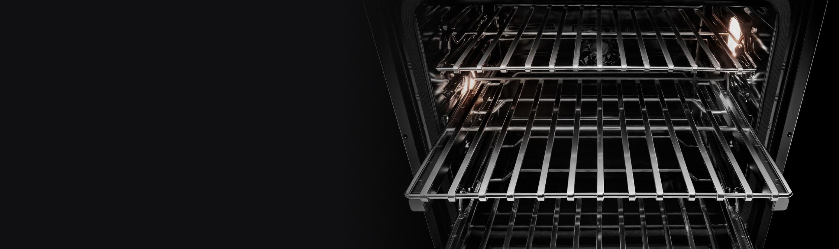 The interior of a JennAir Wall Oven.