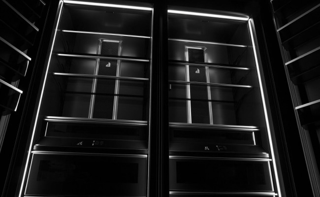 Open side-by-side refrigerator