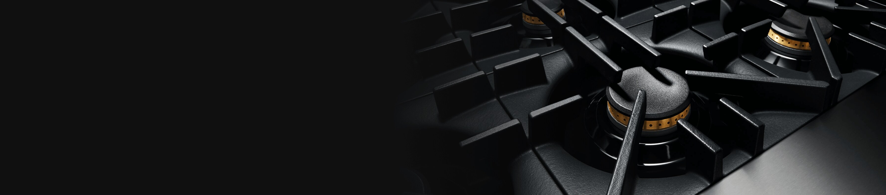 Gas burner on a range