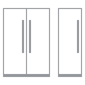 Three column icons, two joined and one on the right separated.