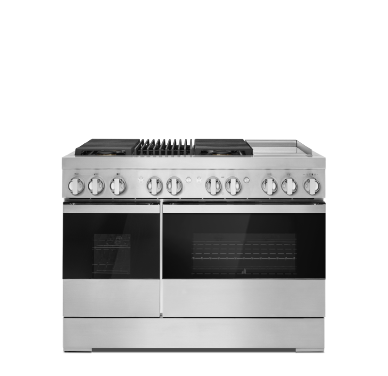 A JennAir® NOIR™ Professional-Style Range.