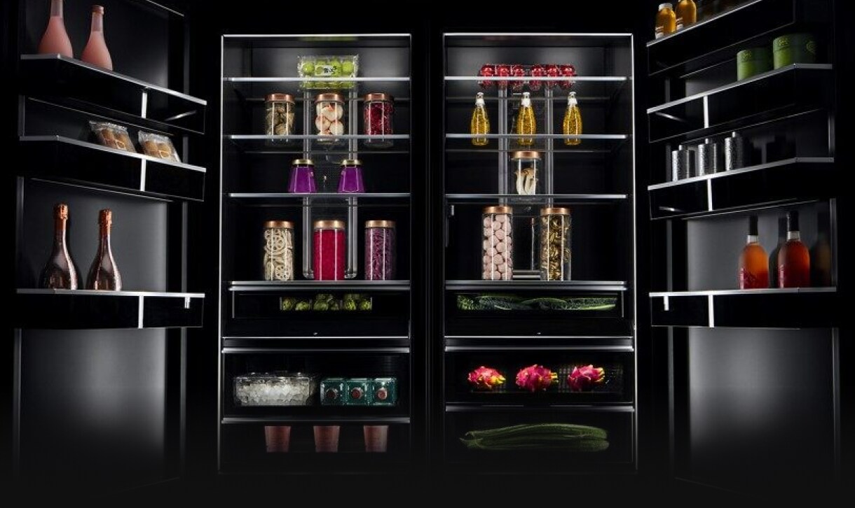 The illuminated interior of a fully stocked Column.