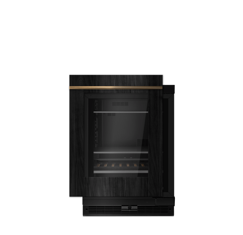 A JennAir® Panel-Ready Beverage Center.