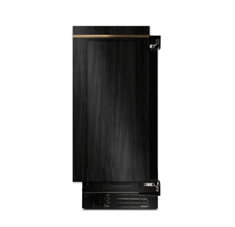 A JennAir® Panel-Ready Ice Machine.