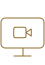 An icon of a desktop computer monitor with a video camera icon inside it.