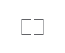 An icon of a 30-inch cooktop.