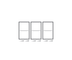 An icon of a 36-inch cooktop.