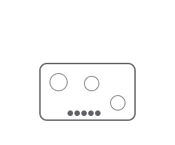 An icon of a 5 element radiant electric cooktop. An icon of a 5 element radiant electric cooktop.