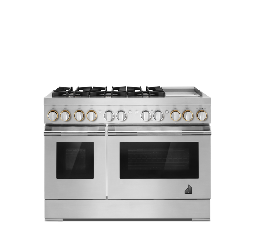 A 48" RISE™ Gas Range. 