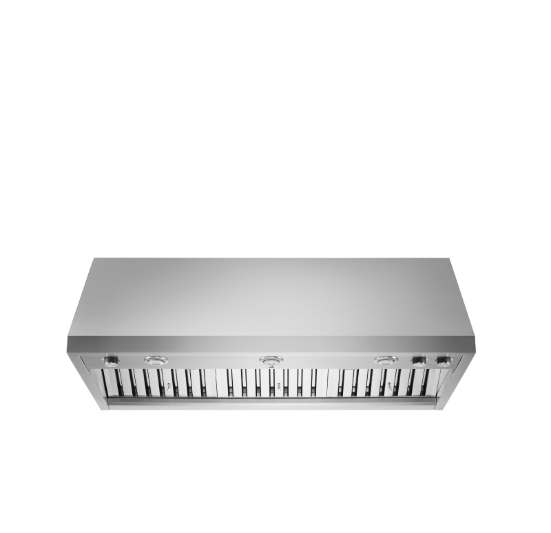 A JennAir® Pro Wall-Mount Hood.