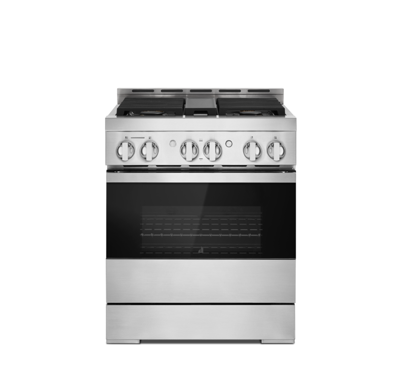 A JennAir® NOIR™ Gas Range.