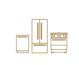 A series of icons of different appliances.