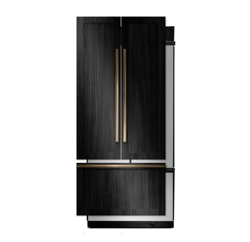 A Panel-Ready 36" Built-In Bottom Freezer Refrigerator.