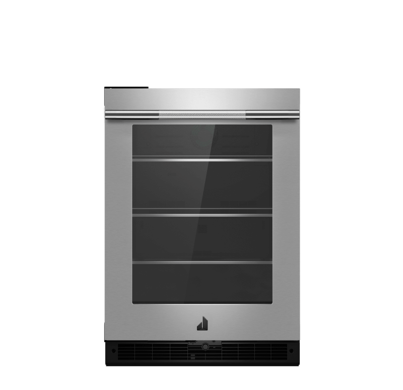 A 24" RISE™ Glass Door Refrigerator.
