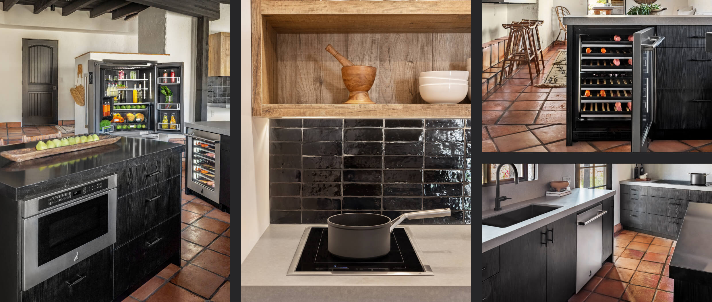 High End Condos With Induction Cooktop And Wine Fridge