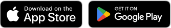The Apple App Store and Google Play Store badges.