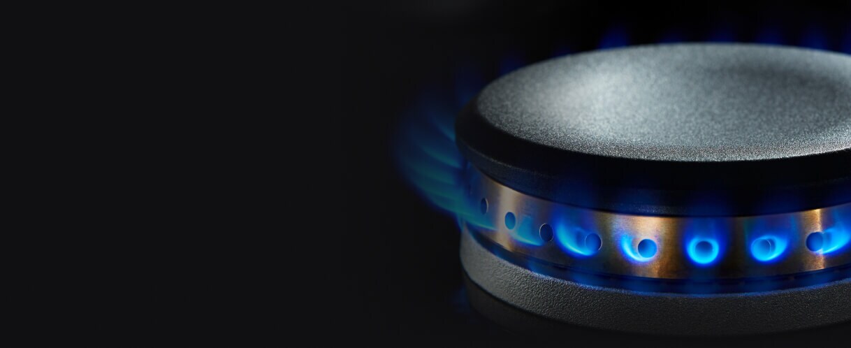 Closeup of the flames of a Dual-Stacked PowerBurner.