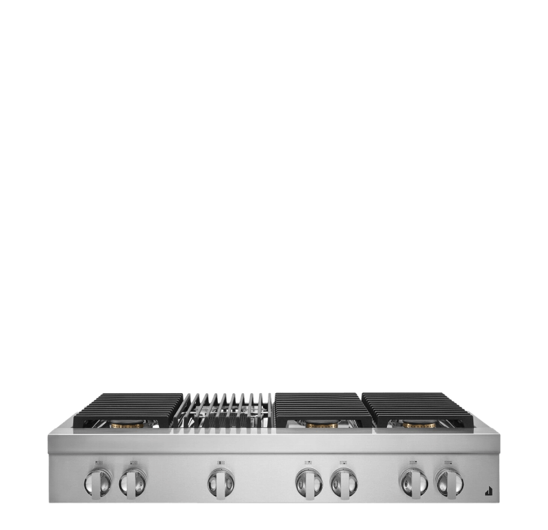 A 48" NOIR™ Gas Rangetop.