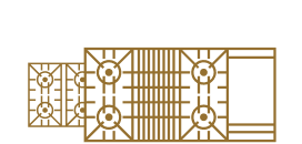 An icon of gas rangetops. 