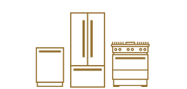A series of icons of different appliances.