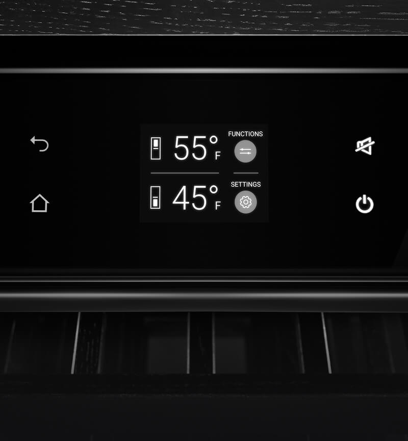 The controls of the wine column.