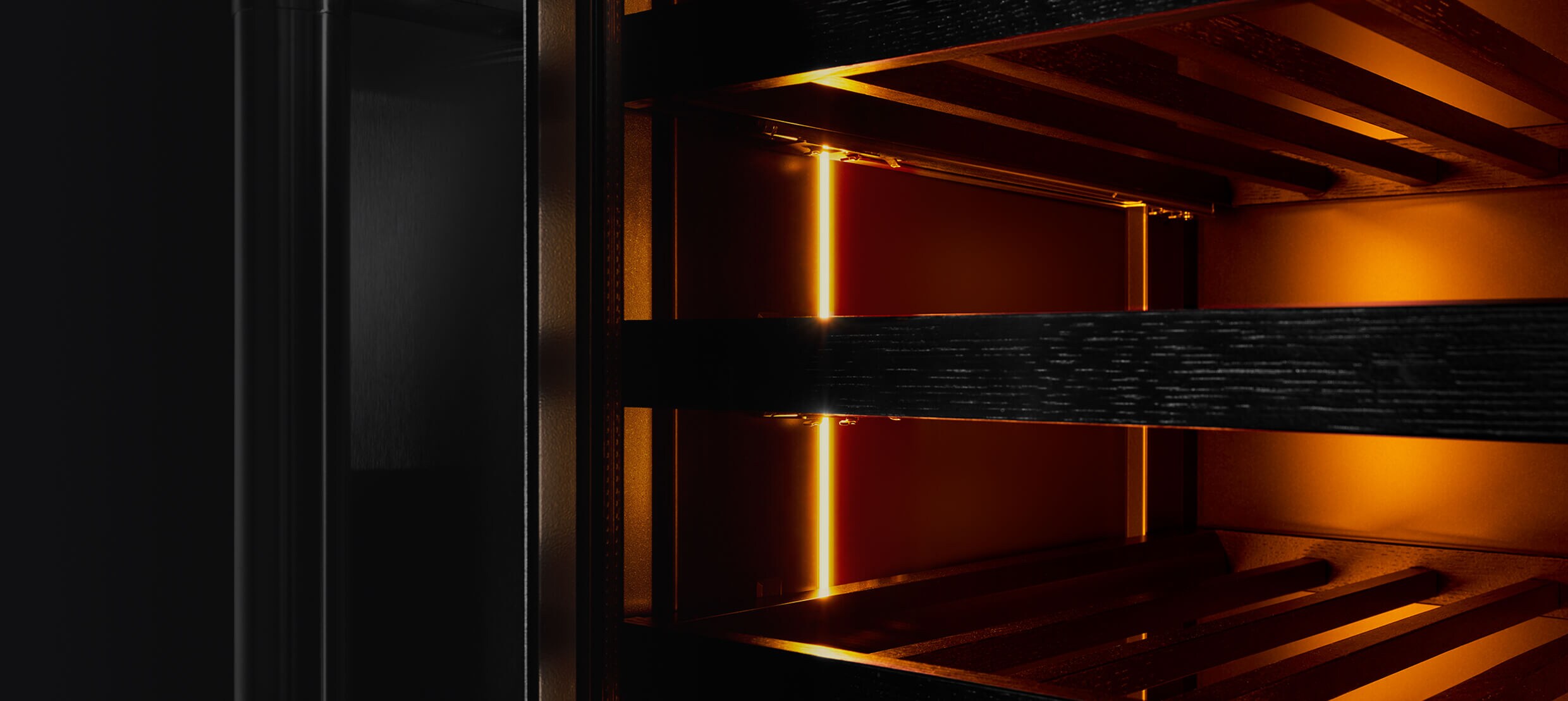 The interior of a wine column.