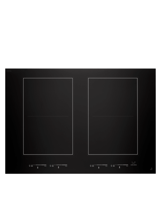 A JennAir® Oblivion Glass Induction Cooktop.