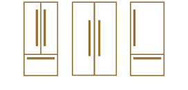 A series of three range icons.