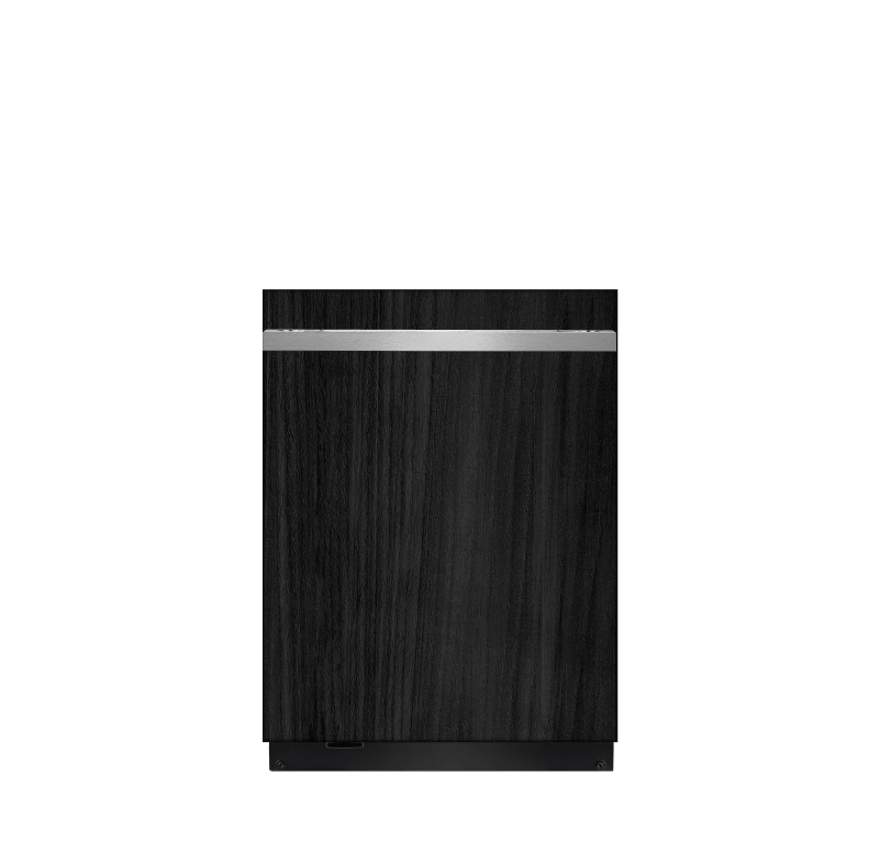 A panel-ready 24-inch dishwasher.