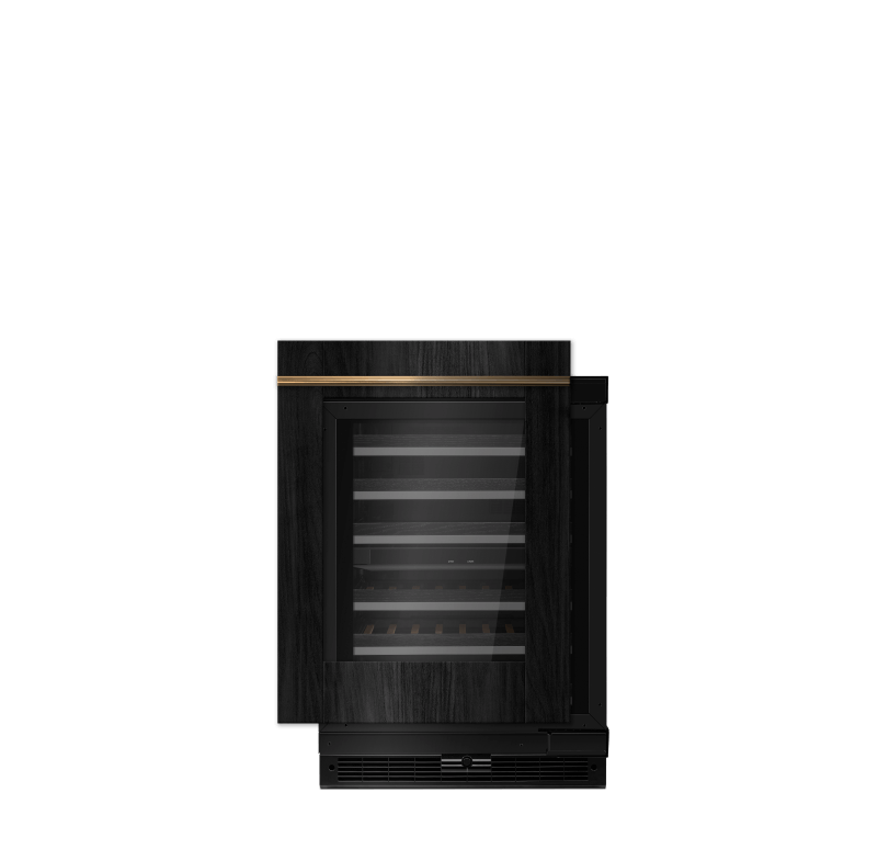 A 24-inch undercounter wine cellar.