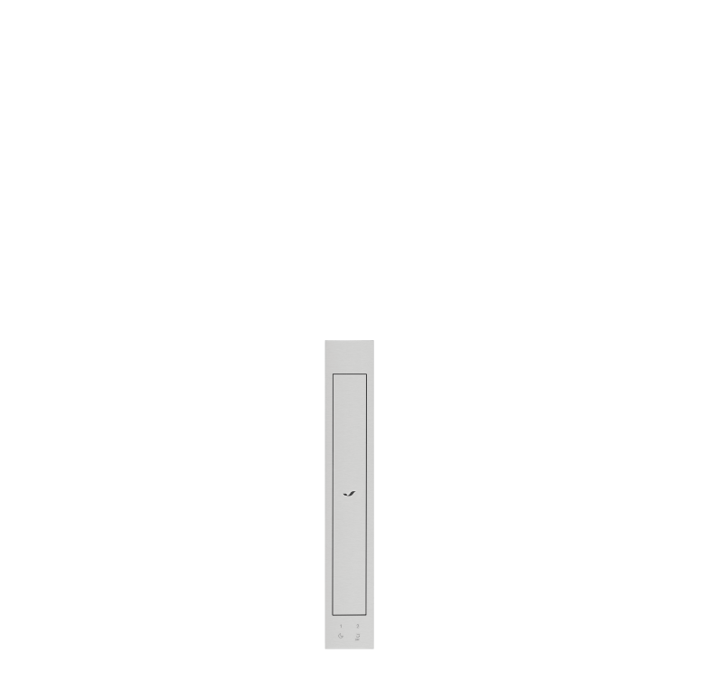 A 4-inch downdraft ventilation strip.