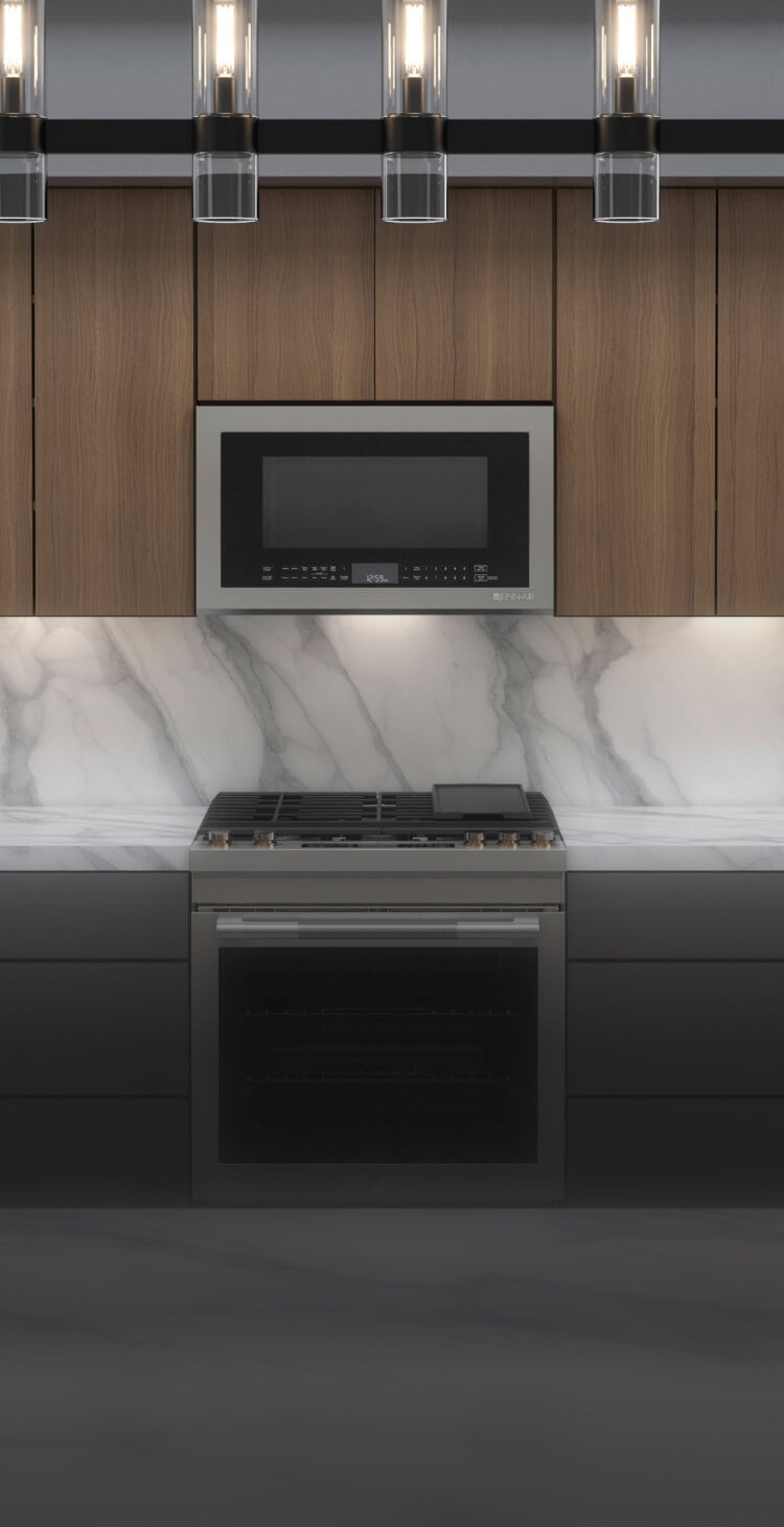A RISE™ Slide-In Range in a kitchen.