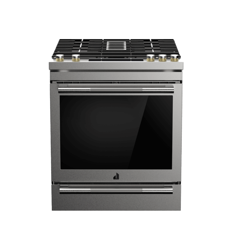 A 30-inch RISE™ Gas Slide-In Range