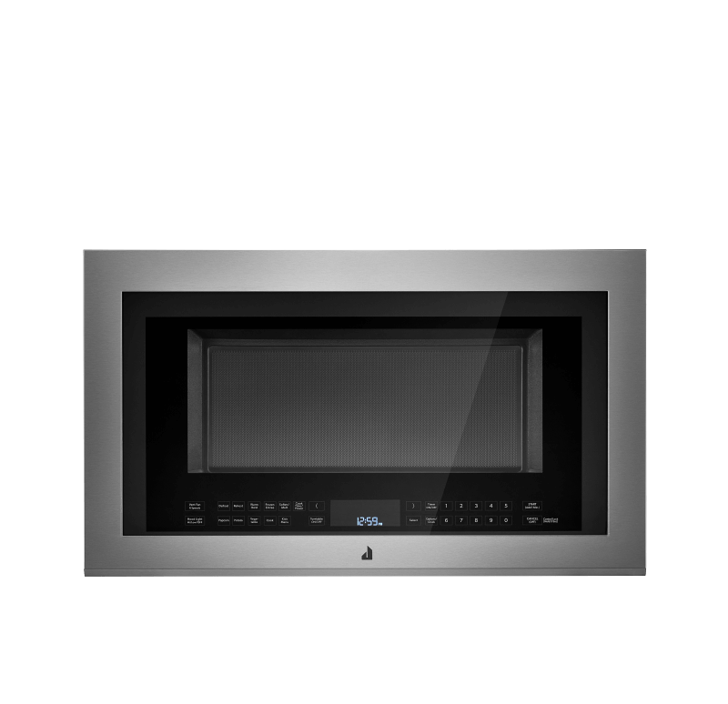 An Euro-Style 30-Inch Over-The-Range Microwave Oven.