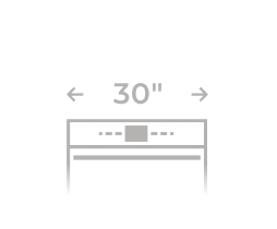 An icon of a 30-inch wall oven.