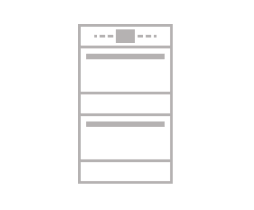 An icon of a double wall oven.
