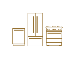 A series of icons of different appliances.