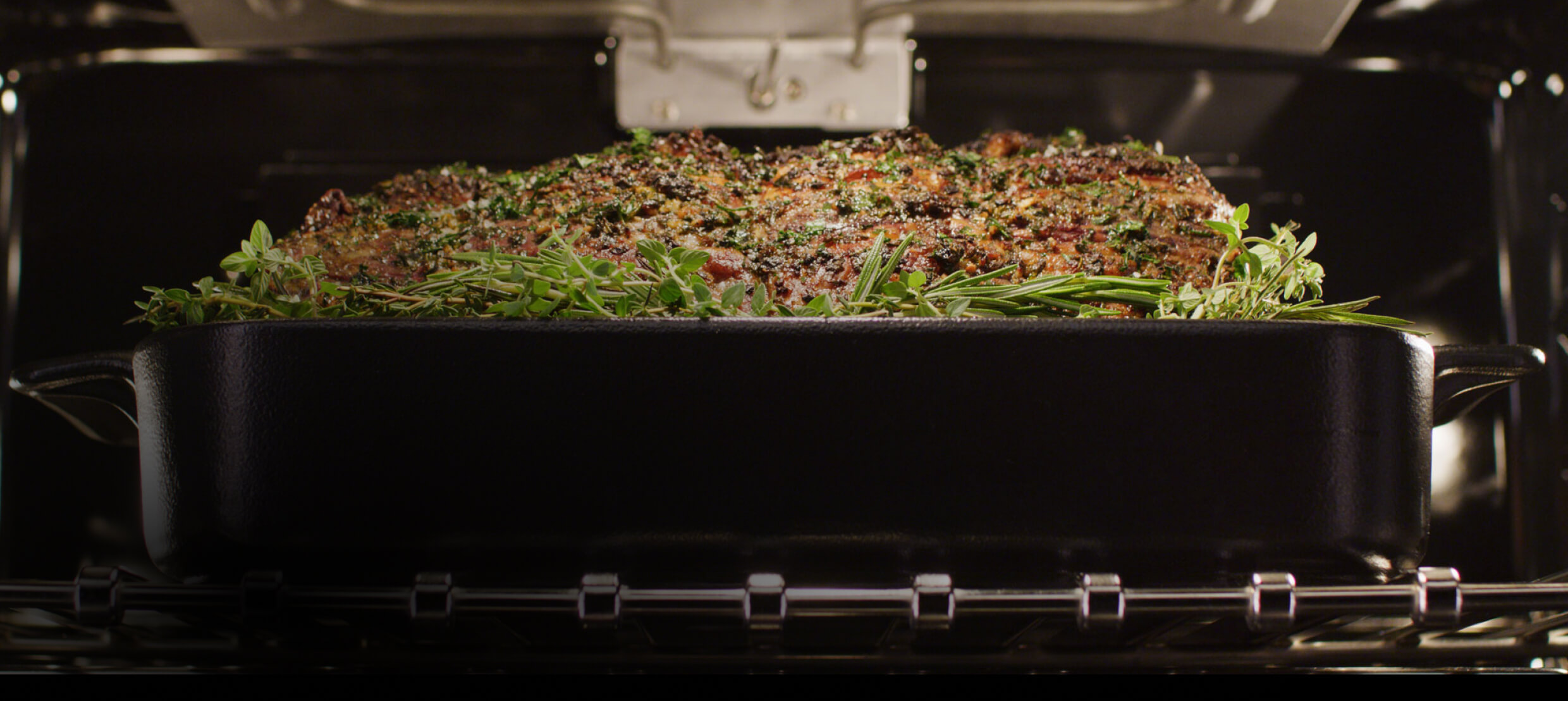 Closeup of a roast baking. Closeup of a roast baking.
